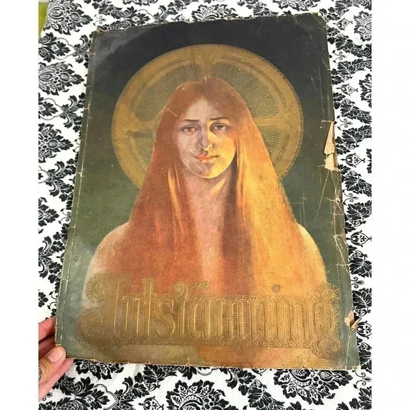 RARE Swedish Art Large Handmade Book 1915 Antique Artwork Reprints Cover - Picture 6 of 11